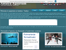 Tablet Screenshot of antalya-aquarium.com